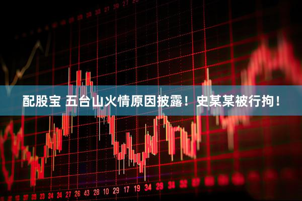 配股宝 五台山火情原因披露！史某某被行拘！